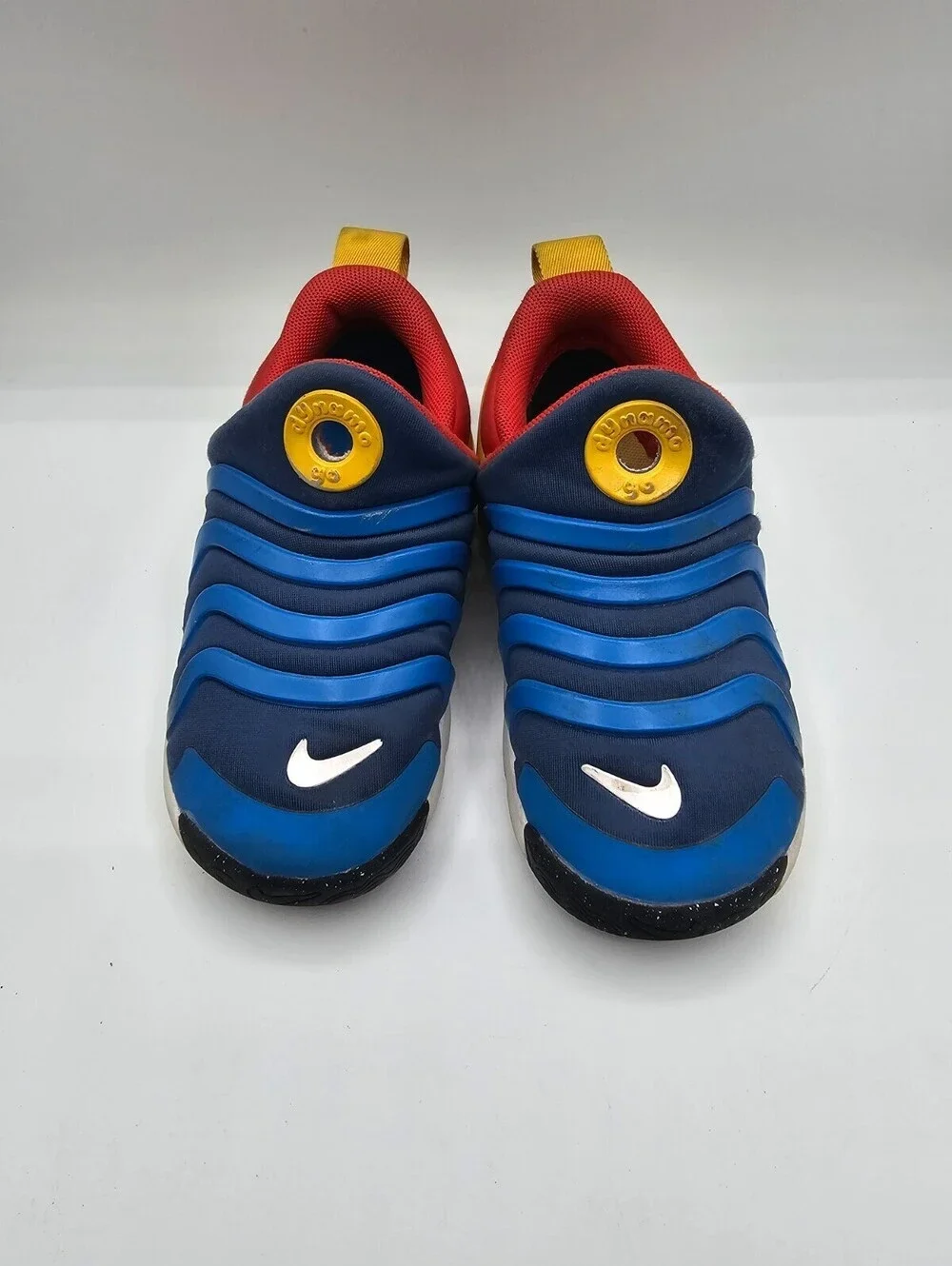 Toddler Unisex Nike Dynamo Go PS Shoes, Orange,Navy, Yellow Size 9C